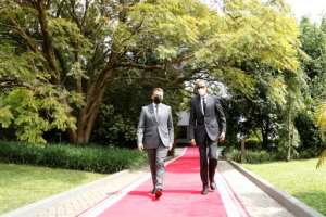 Kagame hailed Macron's speech sayiong 'his words were something more valuable than an apology'. By Ludovic MARIN (AFP)