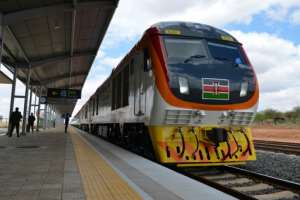 Kenya in 2017 inaugurated a Chinese-built railway, the country's biggest infrastructure project since independence -- China has made dramatic inroads in Africa with direct investment, aid and infrastructure projects.  By TONY KARUMBA (AFP/File)
