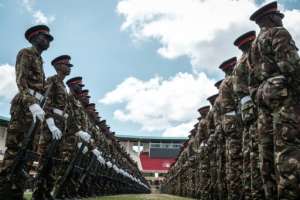 Kenyan army soldiers have rehearsed the inauguration ceremony ahead of Uhuru Kenyatta being sworn in for a second term