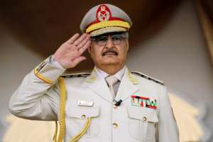 Khalifa Hafter presents himself as the savior of Libya in the face of a growing jihadist threat, but his opponents accuse him of seeking to establish a new military dictatorship. By Abdullah DOMA (AFP / File)