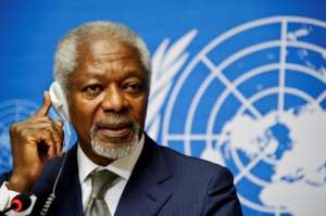 Kofi Annan has been described as a 'diplomatic rock star'.  By SEBASTIEN BOZON (AFP/File)