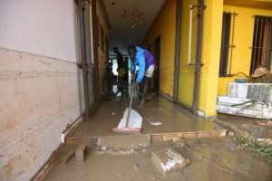 Landslides and floods are common during Abidjan's rainy season. By SIA KAMBOU (AFP)