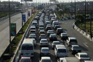 Lagos residents are spending hours in traffic jams. By PIUS UTOMI EKPEI (AFP)