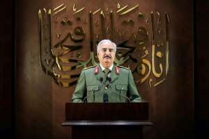 Libyan strongman Khalifa Haftar who controls swathes of the country's east is backed by the United Arab Emirates and Turkey while the UN-recognised Government of National Accord is supplied by Turkey. By - (LNA War Information Division/AFP/File)