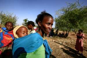 Many Ethiopian refugees said they had left with just the clothes on their backs. By ASHRAF SHAZLY (AFP)