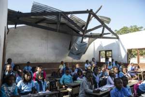 Many schools were damaged during the March hurricane. By WIKUS DE WET (AFP)