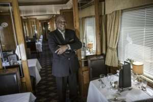 Mandela memories: Restaurant manager Sydney Masenyani. By MARCO LONGARI (AFP)