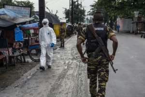Madagascar's government sent troops and doctors to Toamasina last week after two people died from coronavirus and the number of cases spiked. By RIJASOLO (AFP)