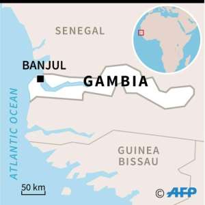 Gambia map.  By afp (AFP)