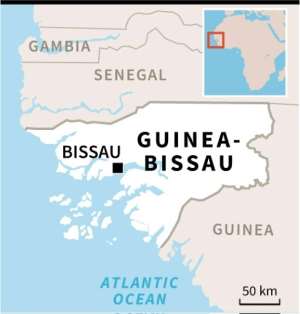 Map of Guinea-Bissau where legislative elections are under way.  By Jonathan JACOBSEN (AFP)