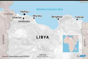 Map of northern Libya. By Vincent LEFAI (AFP)