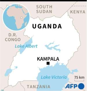 Map of Uganda where the presidential elections will be held on January 14.  By (AFP)