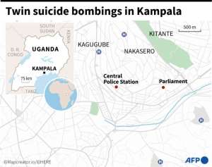 Map of Uganda's capital Kampala. By (AFP)