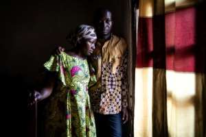 Maurice, 35, and his wife Esperance both contract Ebola. He now heads the Ebola survivors association. By JOHN WESSELS (AFP)
