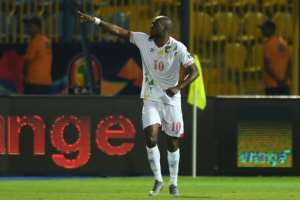 Mickael Pote celebrates his second goal for Benin in a 2-2 Africa Cup of Nations draw with Ghana. By OZAN KOSE (AFP)