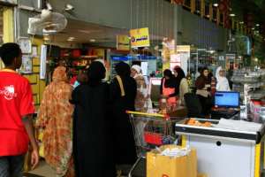 Millionaire businessman Hashem Abul Fadel said the unrest had slashed his overall sales by 20-25 percent -- or as much as 40 percent for some items. By Ebrahim HAMID (AFP)