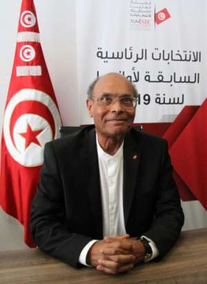Moncef Marzouki was installed as president by Ennahdha after the 2011 revolution and oversaw Tunisia's transition to democracy. By HASNA (AFP/File)