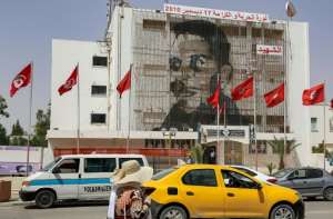 Mohamed Bouazizi Square in Sidi Bouzid in central Tunisia. By ANIS MILI (AFP)