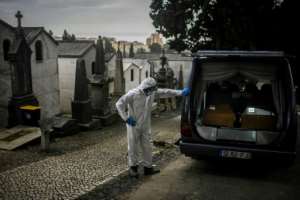 More than 2.5 million have died from the virus and European countries like Portugal are among the hardest hit. By PATRICIA DE MELO MOREIRA (AFP)