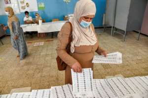 More than half of the candidates in Saturday's election are listed on the ballot paper as independents. By RYAD KRAMDI (AFP)