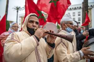 Moroccans celebrated on December 13 after the US adopted a new official map of Morocco that includes the disputed territory of Western Sahara. By FADEL SENNA (AFP/File)