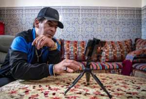 Moustadraf is one of around 20 Moroccan ex-prisoners who have notched up millions of views on YouTube. By FADEL SENNA (AFP)