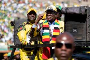 Mnangagwa, 75, is considered to be the front-runner in the historic poll. By MARCO LONGARI (AFP)