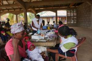 MSF donates drugs and vaccines to cash-strapped local health centres and operates mobile clinics in remote areas. By Saidu BAH (AFP)