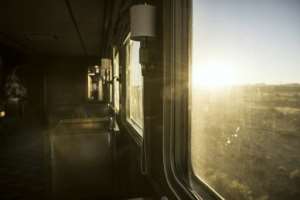 Much of the Blue Train's journey passes through the semi-arid landscape of the Karoo desert. By MARCO LONGARI (AFP)