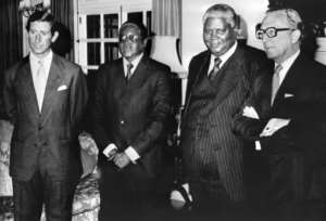 Mugabe, seen here with Prince Charles a day before Zimbabwe's independence, was lauded as a liberation hero in the beginning. By - (UPI/AFP)