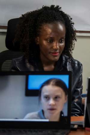 Nakate, speaking in Kampala: