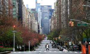 New York deaths topped 10,000 on Monday but the governor said the peak had passed. By Johannes EISELE (AFP/File)