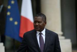 Nigerian ticket Aliko Dangote: "There are ups and downs". By STEPHANE DE SAKUTIN (AFP)