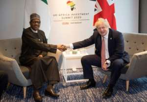 Nigerian President Muhammadu Buhari said Brexit offered an opportunity for increased free trade across the Commonwealth -- and highlighted visas as a key issue. By Eddie MULHOLLAND (POOL/AFP)