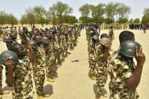 Nigeria's armed forces are struggling with a jihadist insurgency, ethnic violence and criminal gangs. By Audu Marte (AFP)