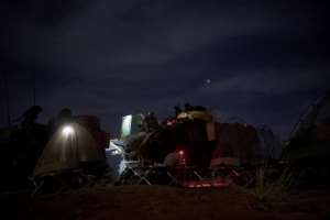 Night under the stars. By MICHELE CATTANI (AFP)