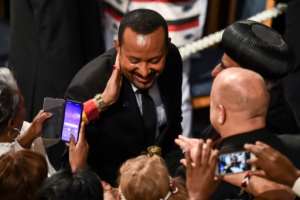Nobel judges feted Ethiopian Prime Minister Abiy Ahmed's push for peace with Eritrea. By Fredrik VARFJELL (AFP/File)