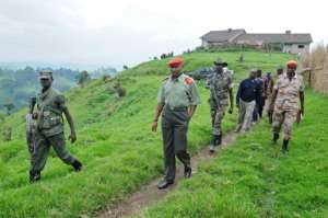Ntaganda, seen here at a mountain base in Kabati in 2009, was handed 30 years in prison. By LIONEL HEALING (AFP)