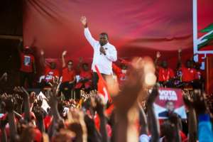 Nyusi, seeking re-election this week, is pinning great hopes on the massive discovery which can turn Mozambique into one of the world's biggest exporters of liquefied natural gas. By GIANLUIGI GUERCIA (AFP/File)