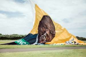 On the up: The ANC hoisted a giant New Year's banner bearing the face of Cyril Ramaphosa, credited with reviving party fortunes after the scandal-hit era of Jacob Zuma. By RAJESH JANTILAL (AFP)
