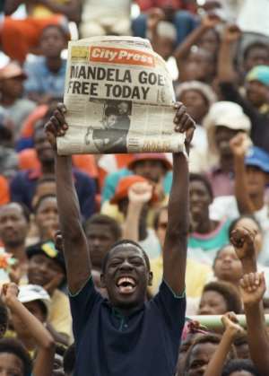 On February 12, 1990, Nelson Mandela was released from prison in a key moment in South Africa's modern re-birth as apartheid white-minority rule crumbled