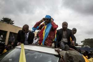 Opposition leader Franck Diongo was released after two years in prison. By JOHN WESSELS (AFP)