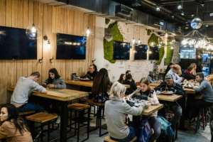 Originally a music label, Black Star has grown into a major brand, expanding into street-wear and restaurants. By Dimitar DILKOFF (AFP)