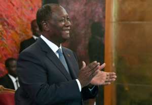 Ouattara has been in office since 2010. By ISSOUF SANOGO (AFP)