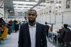Ousmane Setibaye Sou, a 25-year-old undergraduate from Chad, said he had not experienced any racism in Moscow. By Dimitar DILKOFF (AFP)