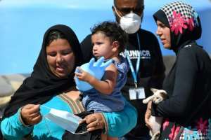 Over 2,000 migrants arrived last week alone, according to the UN Refugee Agency -- more than double the previous week. By Alberto PIZZOLI (AFP)