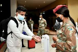 Over 200 Cuban health workers have come to South Africa to help in the fight against coronavirus. By Elmond Jiyane (GCIS/AFP/File)