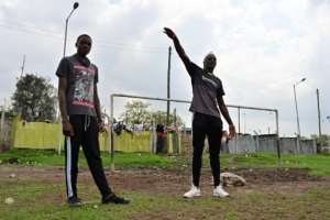 Pitches like this one were where Victor Wanyama learned to play football. By TONY KARUMBA (AFP/File)