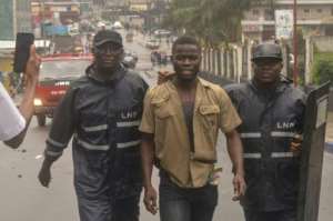 Police arrested at least five protesters during protests. By Zoom DOSSO (AFP)