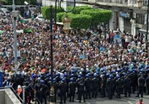 Police detained at least 10 protesters during Tuesday's protests, said an AFP journalist. By RYAD KRAMDI (AFP)